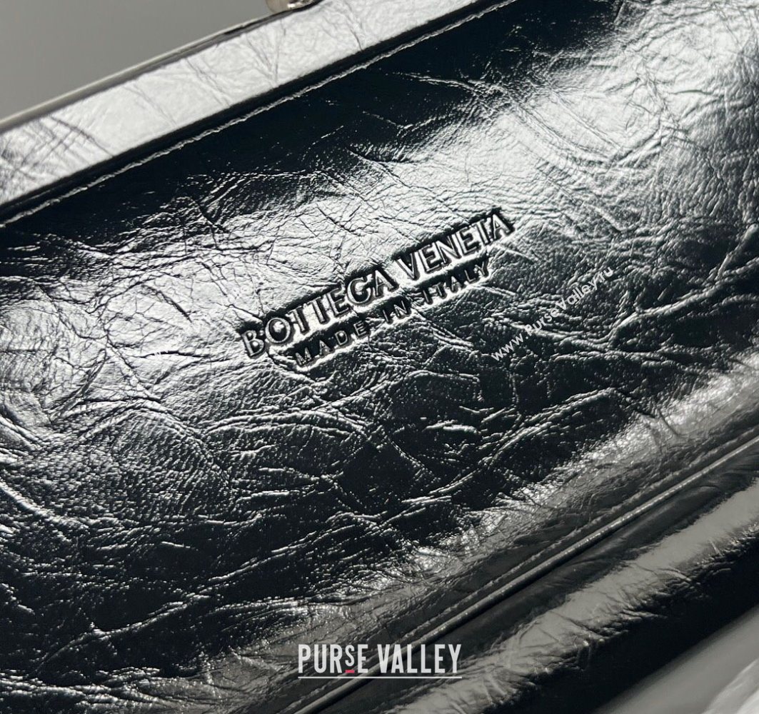 Bottega Veneta Knot Long Clutch in Intreccio Leather Black 2025 0801 (WT-250801028)