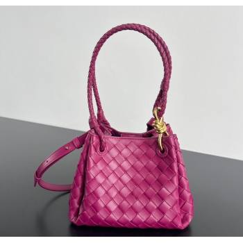 Bottega Veneta Small Parachute Shoulder Bag in Intrecciato Leather 796569 Cinnabar Purple 2025 (WT-250801001)