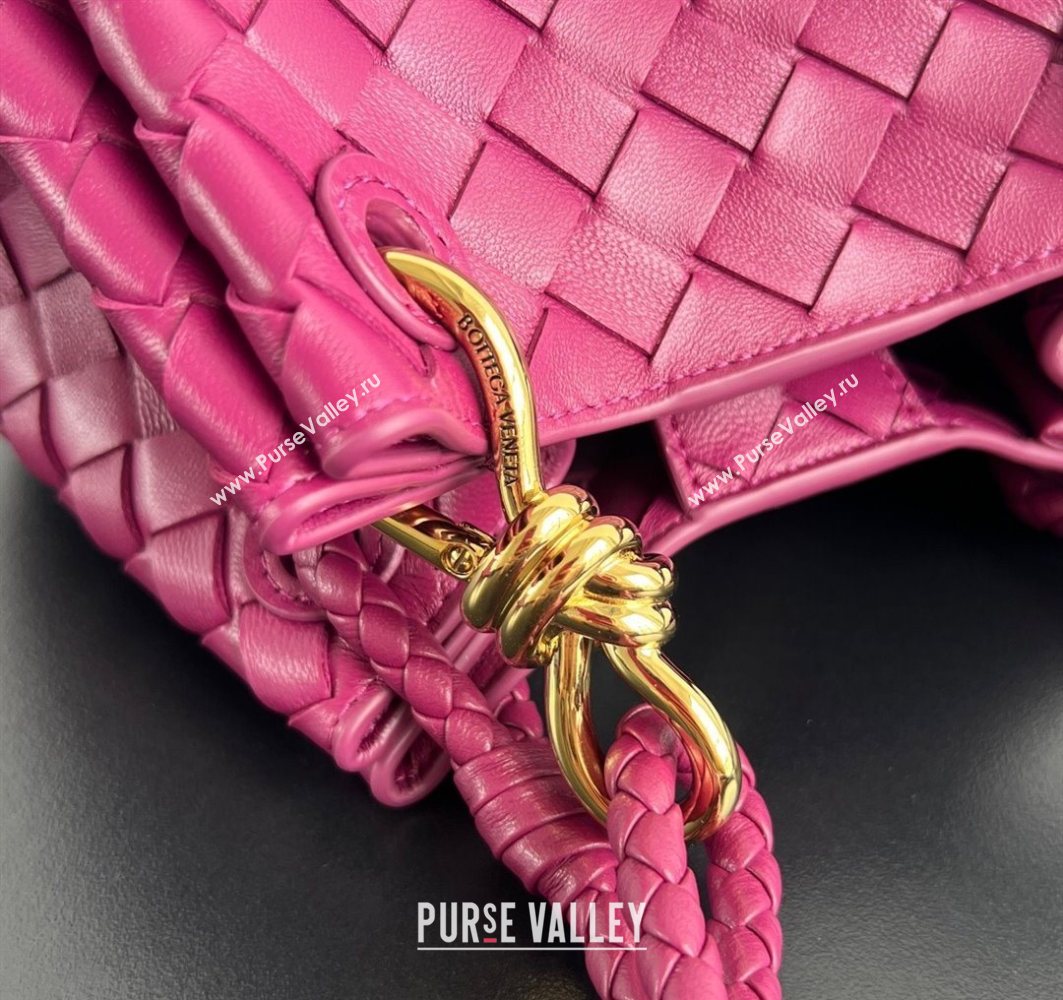Bottega Veneta Small Parachute Shoulder Bag in Intrecciato Leather 796569 Cinnabar Purple 2025 (WT-250801001)