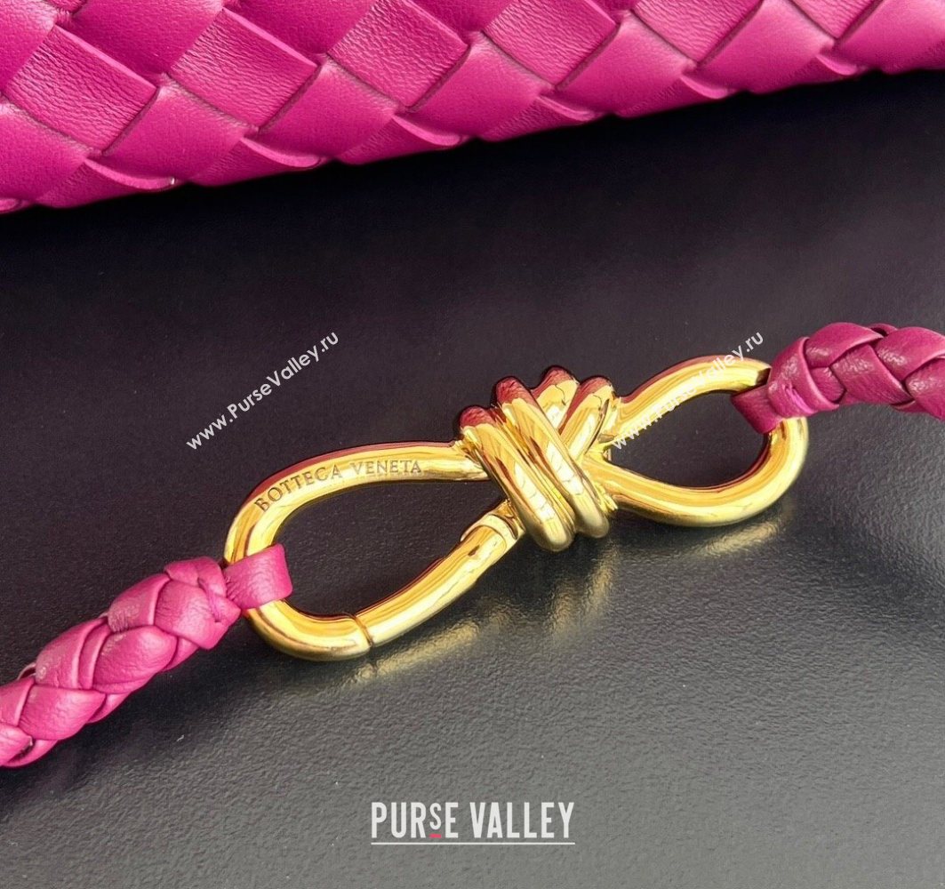 Bottega Veneta Small Andiamo Top Handle Bag in Intrecciato Leather Cinnabar Purple 2025 743568 (WT-250731037)