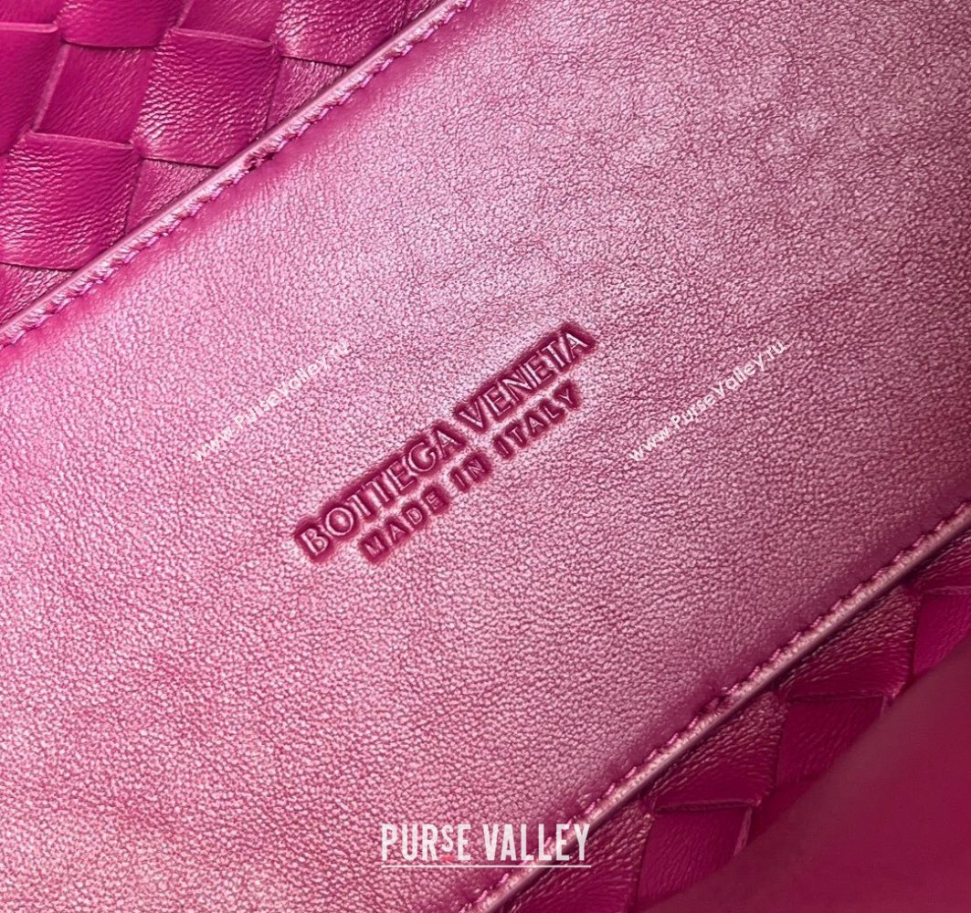 Bottega Veneta Small Andiamo Top Handle Bag in Intrecciato Leather Cinnabar Purple 2025 743568 (WT-250731037)