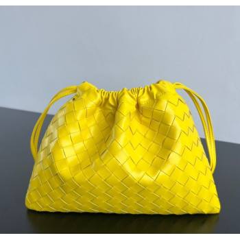 Bottega Veneta Medium Dustbag in Intrecciato Leather 796728 Sulfur Yellow 2025 (WT-250801007)