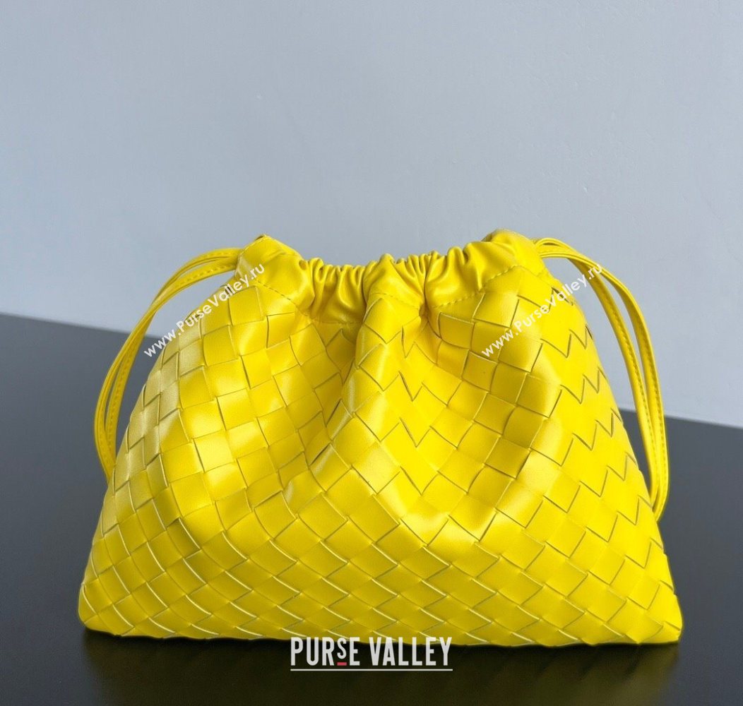 Bottega Veneta Medium Dustbag in Intrecciato Leather 796728 Sulfur Yellow 2025 (WT-250801007)
