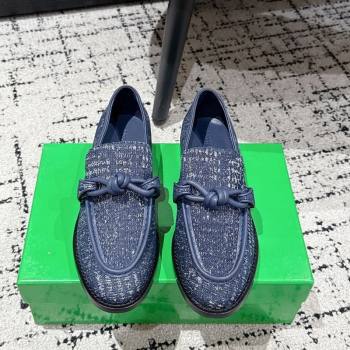 Bottega Veneta Astaire Loafers in Denim with Knot Blue Upper 2025 (MD-250823034)