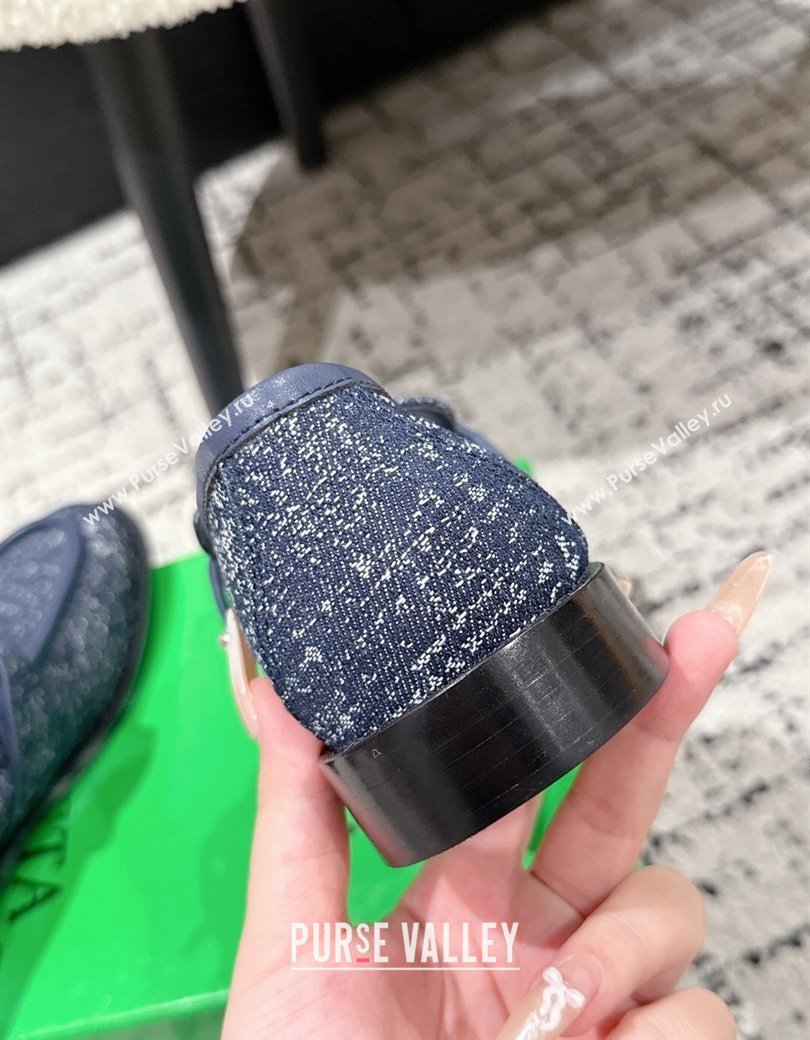 Bottega Veneta Astaire Loafers in Denim with Knot Blue Upper 2025 (MD-250823034)