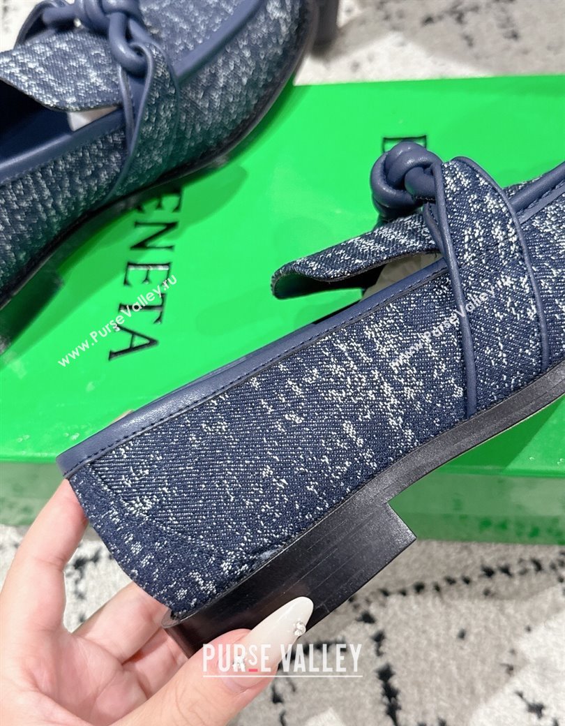 Bottega Veneta Astaire Loafers in Denim with Knot Blue Upper 2025 (MD-250823034)