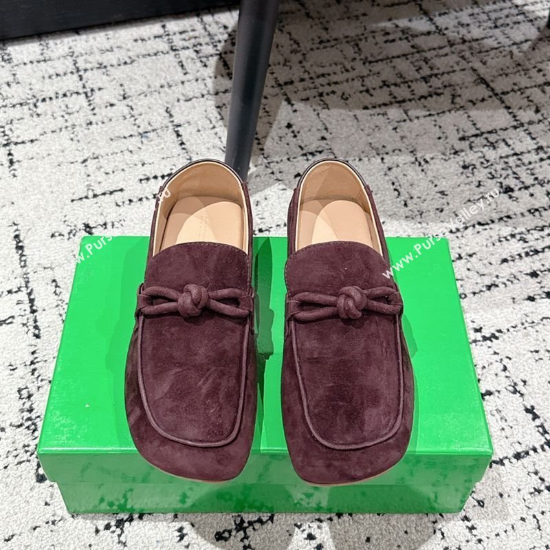Bottega Veneta Daddy Loafers in Suede Brown 2025 (MD-250823053)