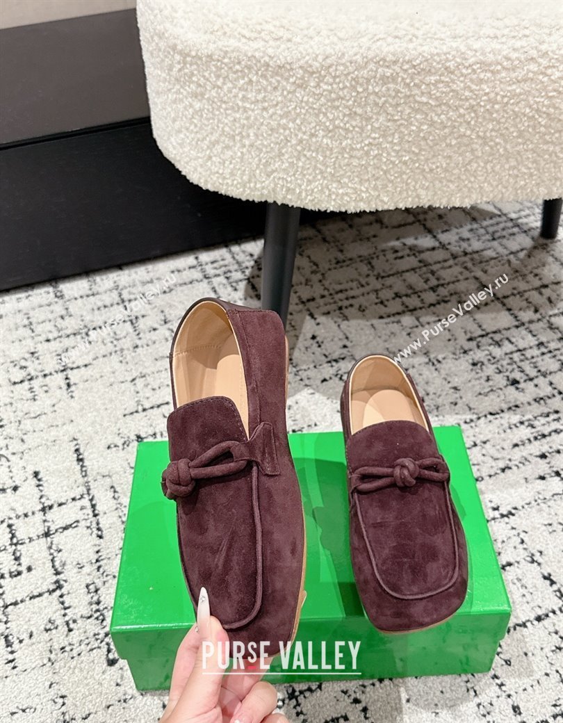 Bottega Veneta Daddy Loafers in Suede Brown 2025 (MD-250823053)