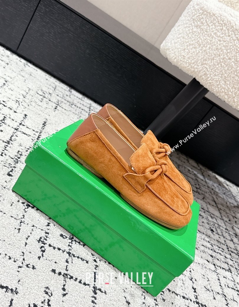 Bottega Veneta Daddy Loafers in Suede Yellow 2025 (MD-250823054)