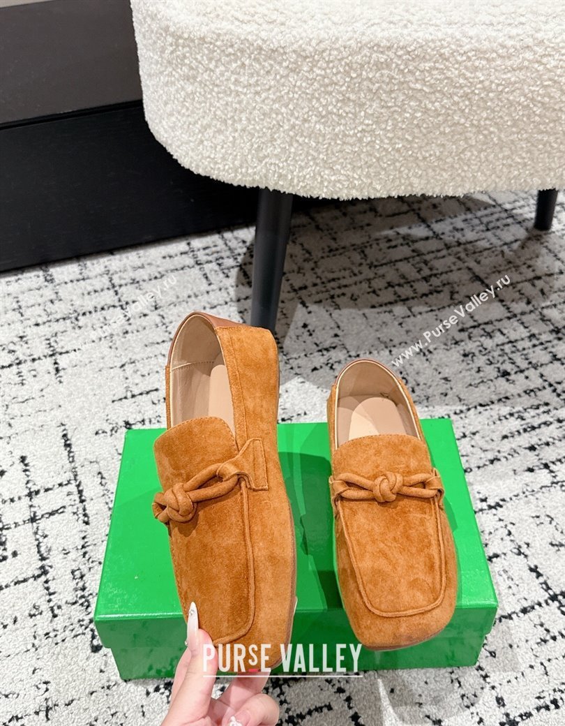 Bottega Veneta Daddy Loafers in Suede Yellow 2025 (MD-250823054)
