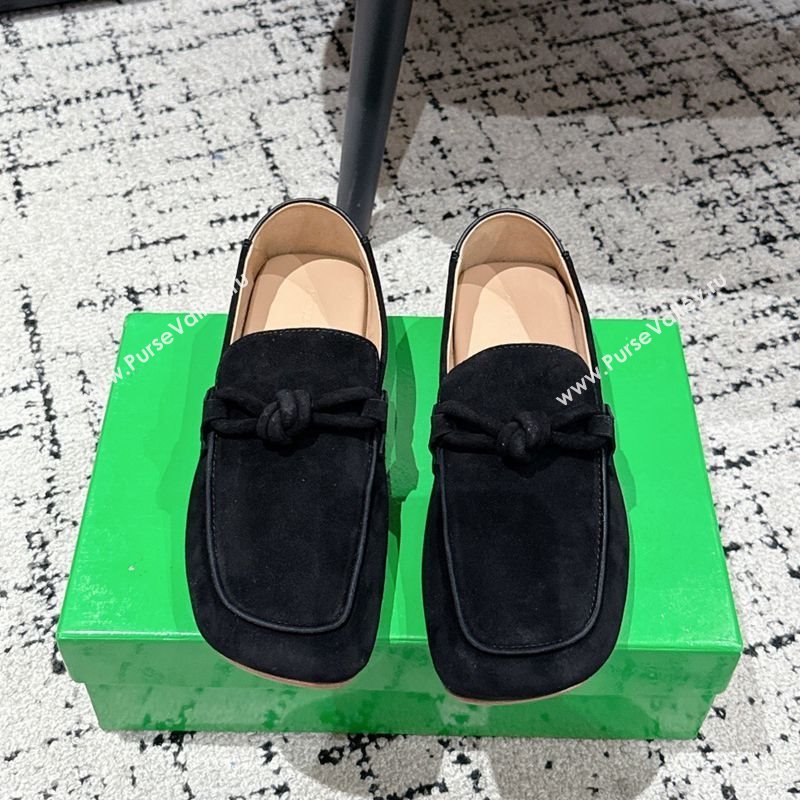 Bottega Veneta Daddy Loafers in Suede Black 2025 (MD-250823055)