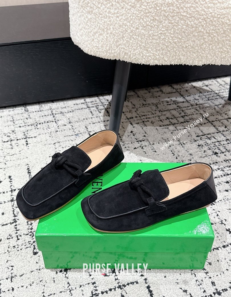 Bottega Veneta Daddy Loafers in Suede Black 2025 (MD-250823055)