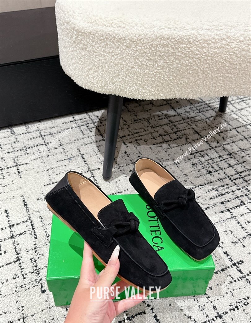 Bottega Veneta Daddy Loafers in Suede Black 2025 (MD-250823055)