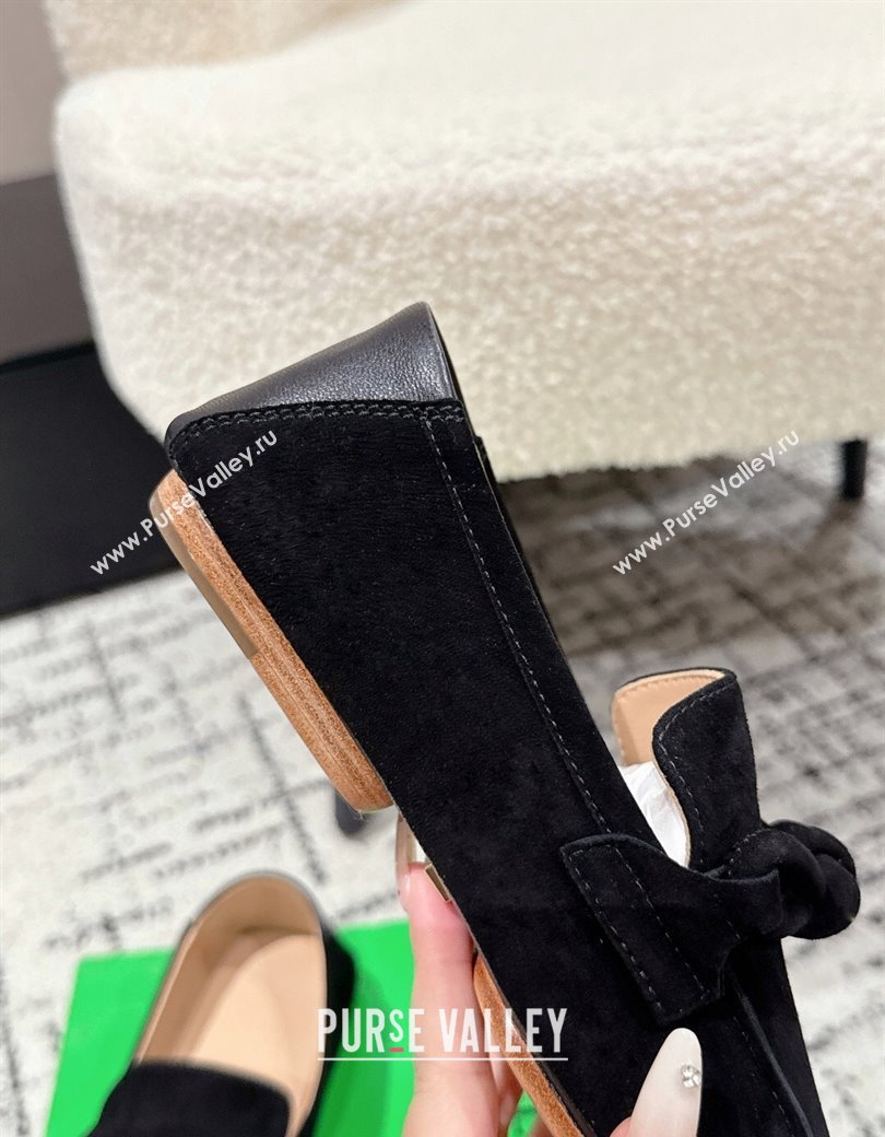 Bottega Veneta Daddy Loafers in Suede Black 2025 (MD-250823055)