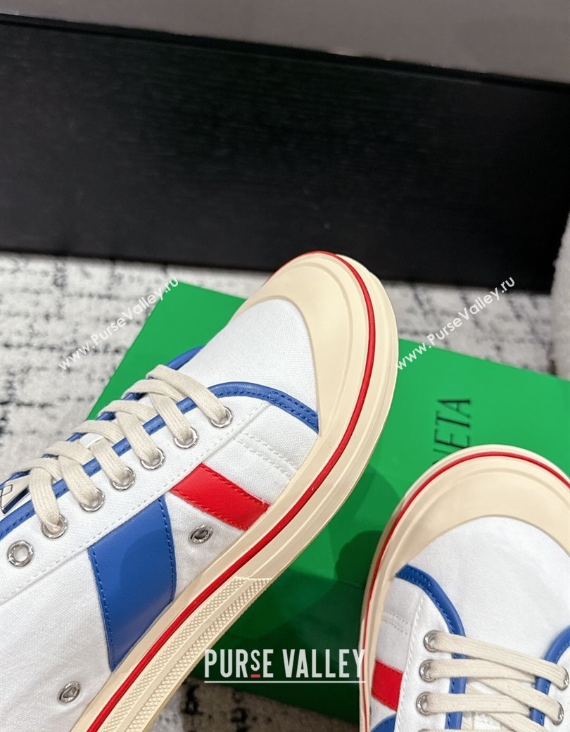 Bottega Veneta Eliot Low-top Sneakers in Canvas with Leather Trim White 2025 (MD-250823060)