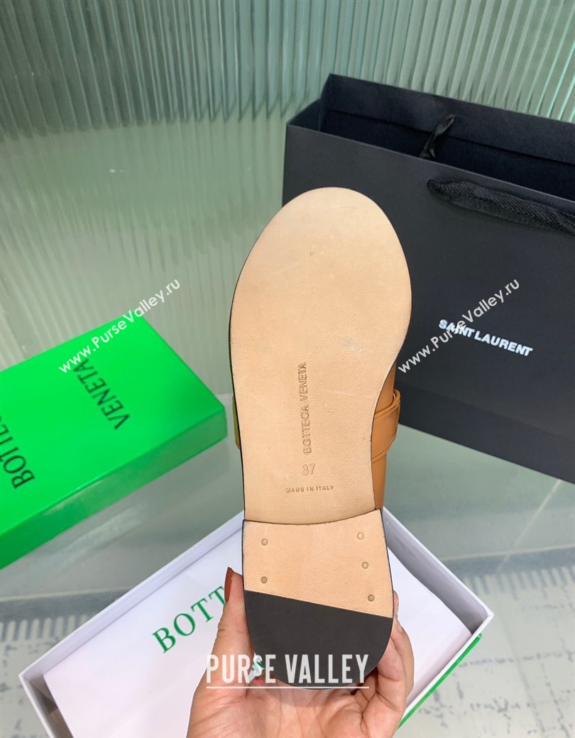 Bottega Veneta Astaire Loafers in Faded Calfskin with Knot Brown/Gold 2025 (KER-250823038)