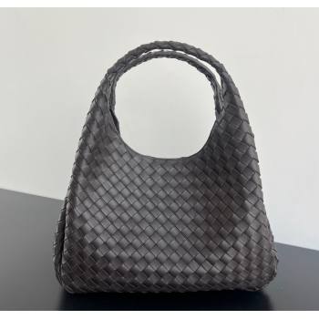 Bottega Veneta Large Campana Shoulder Bag in Intrecciato Leather Fondant Brown 2025 844250 (WT-250924012)