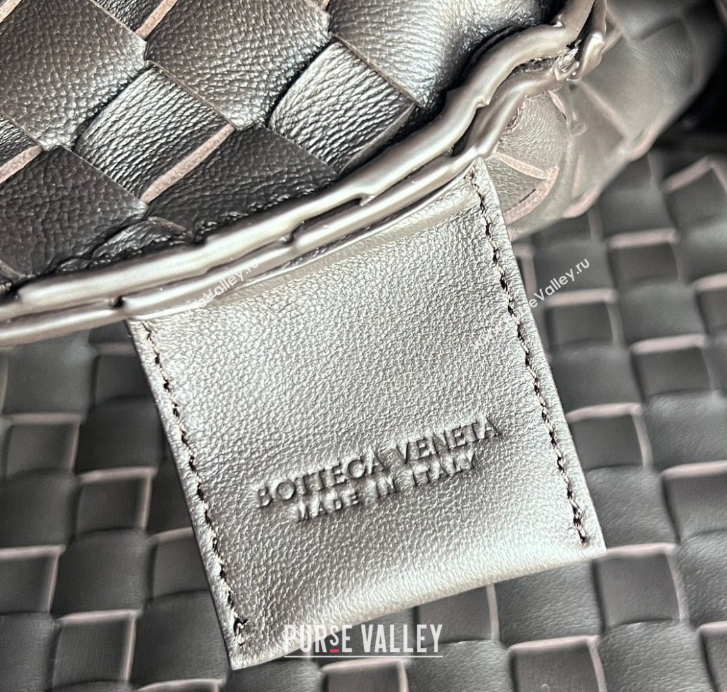 Bottega Veneta Large Campana Shoulder Bag in Intrecciato Leather Fondant Brown 2025 844250 (WT-250924012)