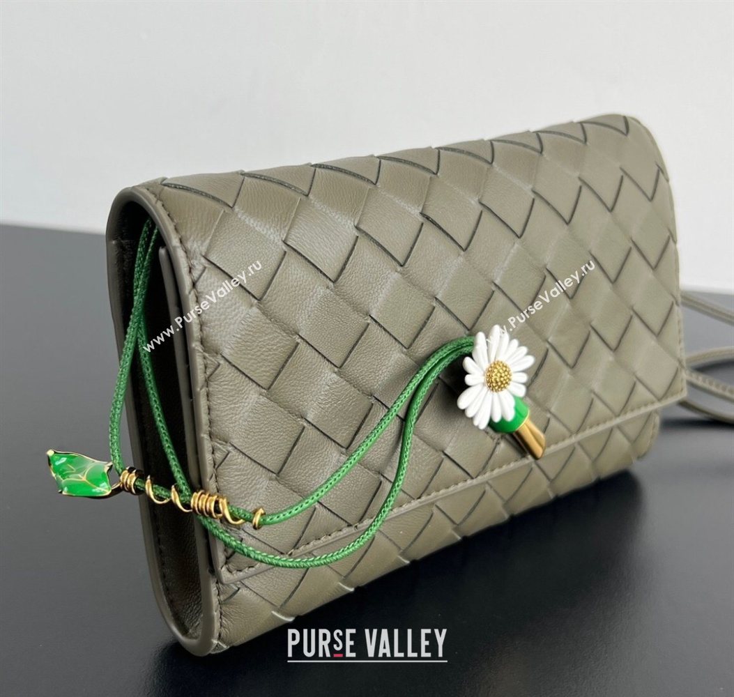 Bottega Veneta Andiamo Daisy Pouch Mini Bag in Intrecciato Leather 838870 Cypress Green 2025 (WT-260117024)