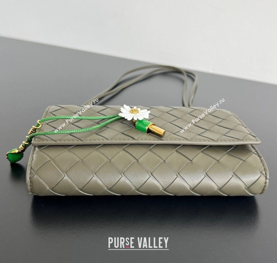 Bottega Veneta Andiamo Daisy Pouch Mini Bag in Intrecciato Leather 838870 Cypress Green 2025 (WT-250924022)