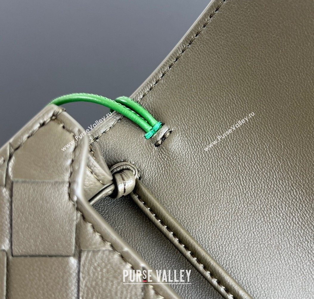 Bottega Veneta Andiamo Daisy Pouch Mini Bag in Intrecciato Leather 838870 Cypress Green 2025 (WT-260117024)
