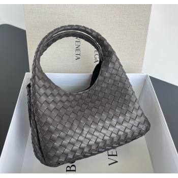 Bottega Veneta Campana Shoulder Bag in Intrecciato Leather Fondant Brown 2025 844249 (WT-250924008)