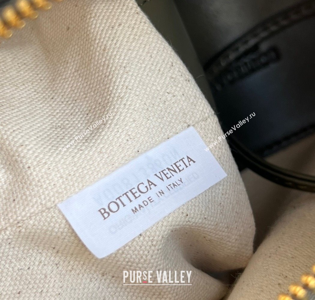 Bottega Veneta Small Loop Cross-Body Bag in Intrecciato Leather 796615 Cypress Green 2025 (WT-250924029)