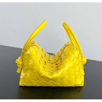 Bottega Veneta Small Loop Cross-Body Bag in Intrecciato Leather 796615 Sulfur Yellow 2025 (WT-250924030)