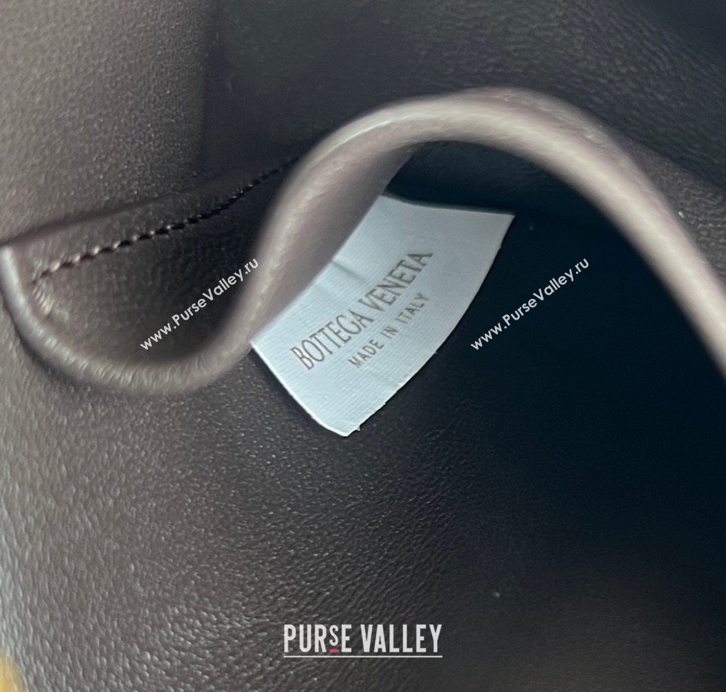 Bottega Veneta Small Soft Vanity Bag in Intrecciato Leather Fondant Brown 2025 843800 (WT-250924004)