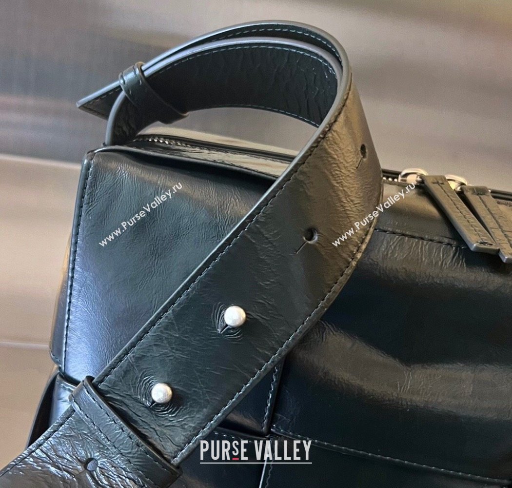 Bottega Veneta Mens Arco Camera Bag Bag in Intrecciato Leather Dark Green 2025 731165 (WT-250924038)