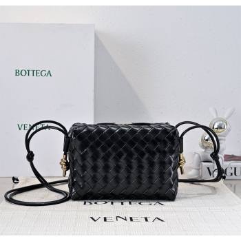 Bottega Veneta Loop Camera Bag in Intrecciato Leather Black 2025 723548 (WT-250924042)