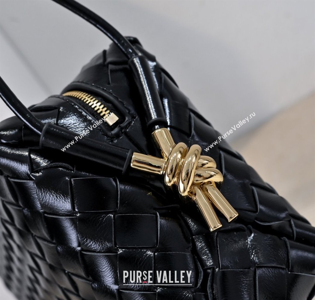 Bottega Veneta Loop Camera Bag in Intrecciato Leather Black 2025 723548 (WT-250924042)