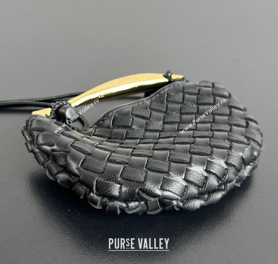 Bottega Veneta Miniature Sardine Bag in Intrecciato Leather Black 2025 836834 (WT-250924015)