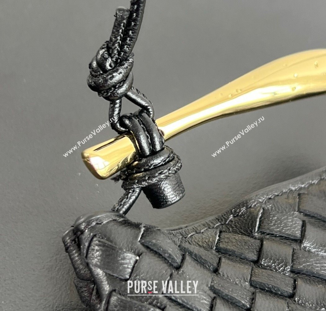 Bottega Veneta Miniature Sardine Bag in Intrecciato Leather Black 2025 836834 (WT-250924015)