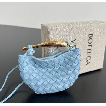 Bottega Veneta Miniature Sardine Bag in Intrecciato Leather Ice Blue 2025 836834 (WT-250924016)