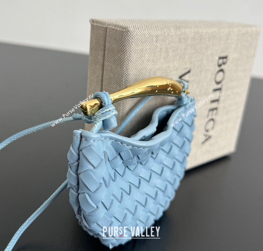 Bottega Veneta Miniature Sardine Bag in Intrecciato Leather Ice Blue 2025 836834 (WT-250924016)