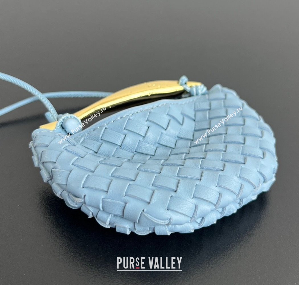 Bottega Veneta Miniature Sardine Bag in Intrecciato Leather Ice Blue 2025 836834 (WT-250924016)