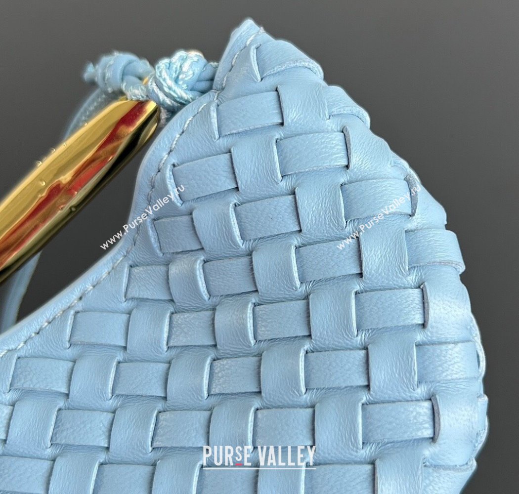 Bottega Veneta Miniature Sardine Bag in Intrecciato Leather Ice Blue 2025 836834 (WT-250924016)
