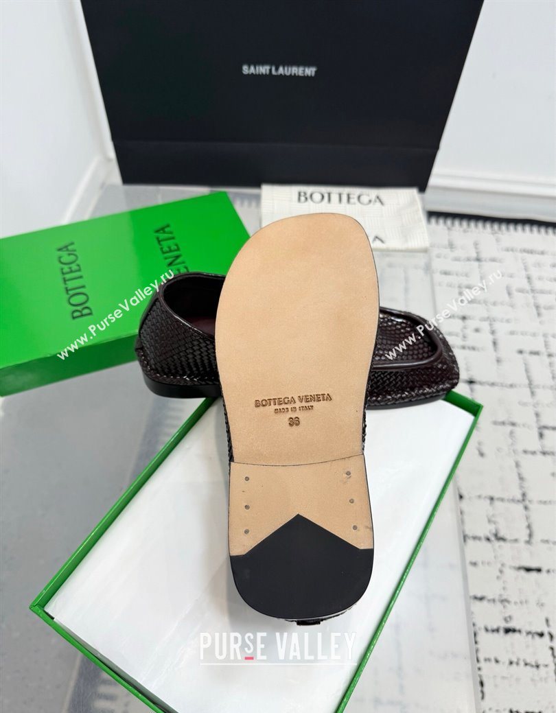 Bottega Veneta Daddy Loafers in Woven Leather Fondant Brown 2025 (KER-251027143)