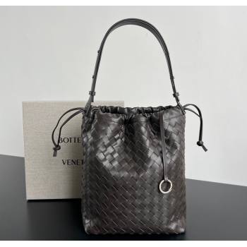 Bottega Veneta Mens Intrecciato Leather Biblioteca Bucket Bag Cypress Green 2025 836020 (WT-251119019)