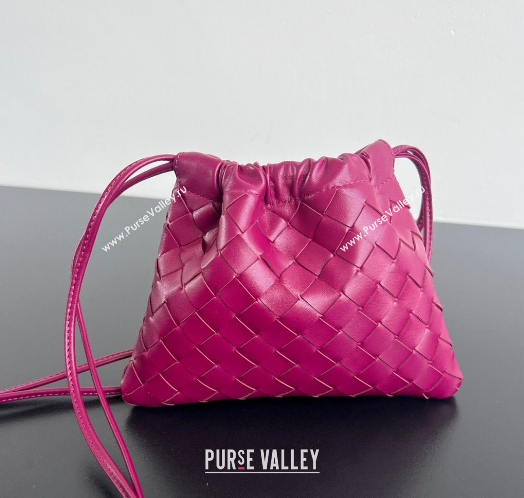 Bottega Veneta Small Dustbag in Intrecciato Leather Cinnabar Red 2025 816987 (WT-251119002)