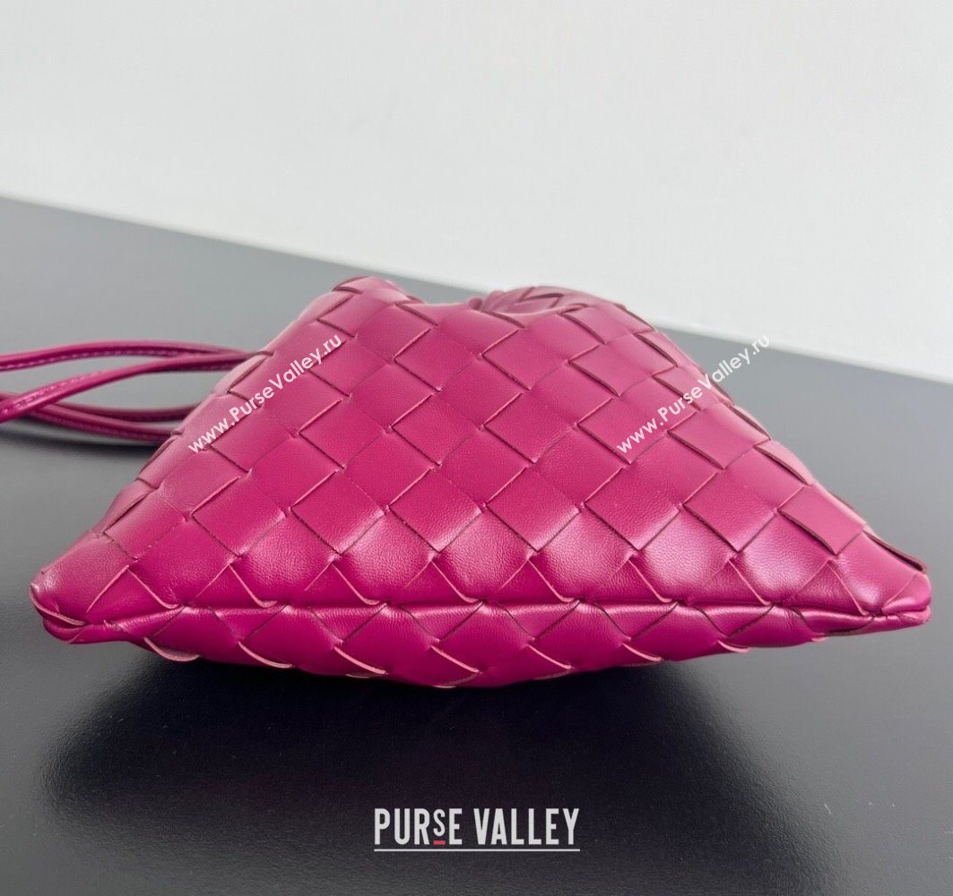 Bottega Veneta Small Dustbag in Intrecciato Leather Cinnabar Red 2025 816987 (WT-251119002)