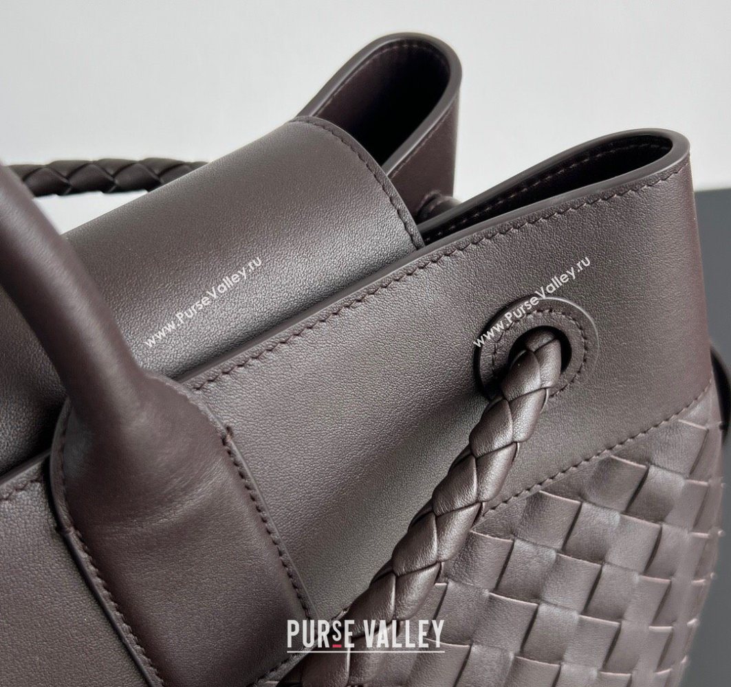 Bottega Veneta Mens Intrecciato Leather Andiamo Voyager Tote Bag Fondant Brown 2025 827066 (WT-251119022)