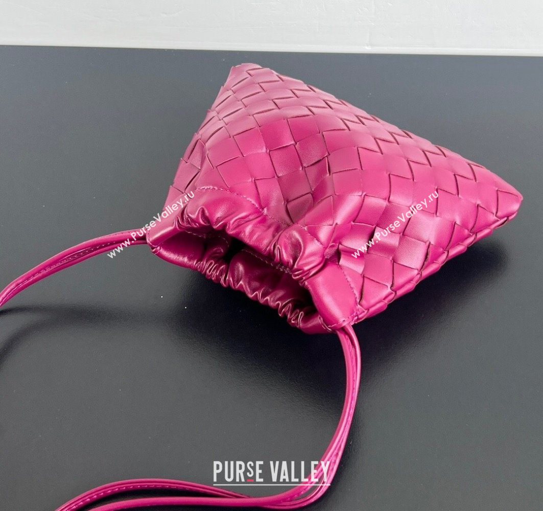 Bottega Veneta Small Dustbag in Intrecciato Leather Cinnabar Red 2025 816987 (WT-251119002)