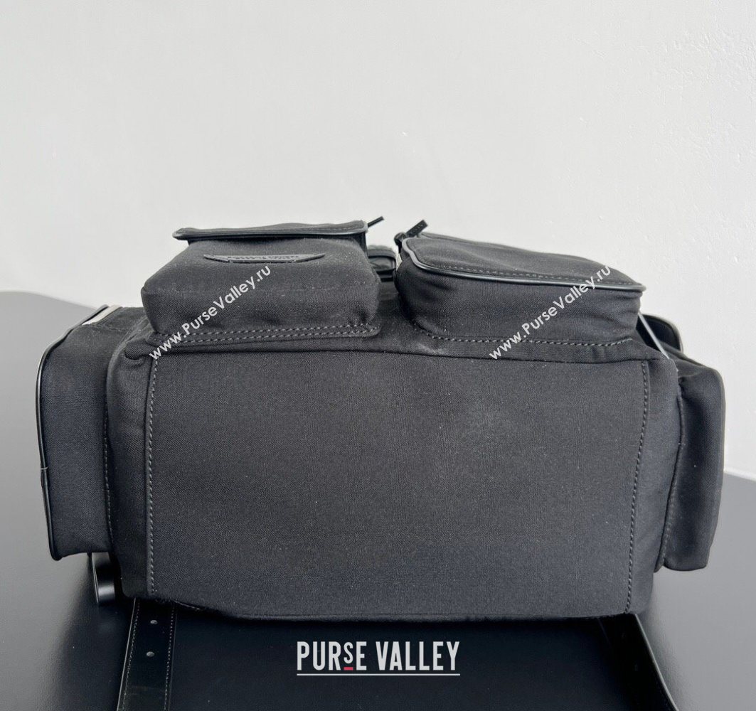 Bottega Veneta Mens Crossroad Multipocket Backpack Bag in Nylon Black 2025 837377 (WT-251119023)