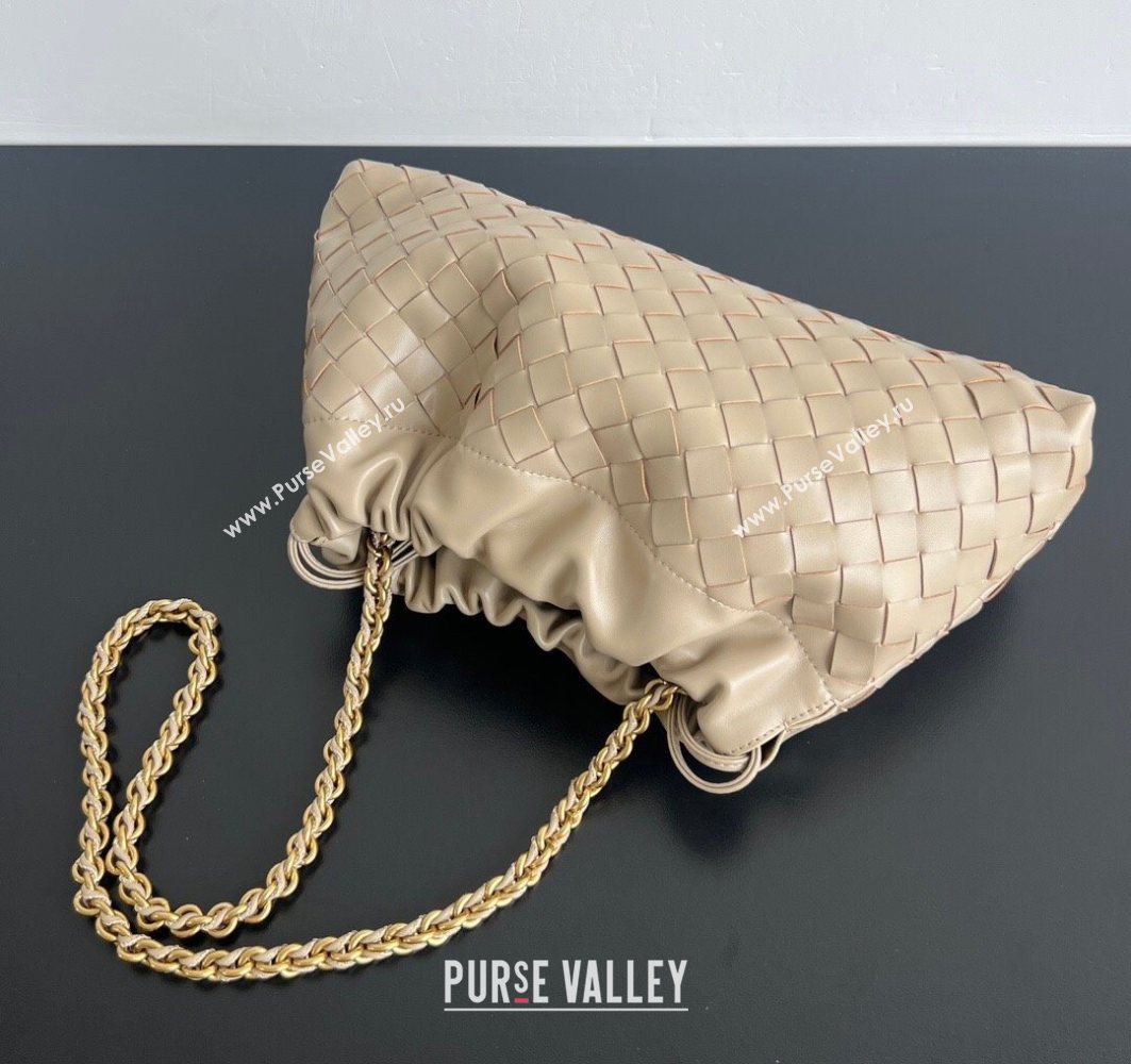 Bottega Veneta Dustbag Notte in Intrecciato Leather Dusty Beige 2025 839394 (WT-251119004)