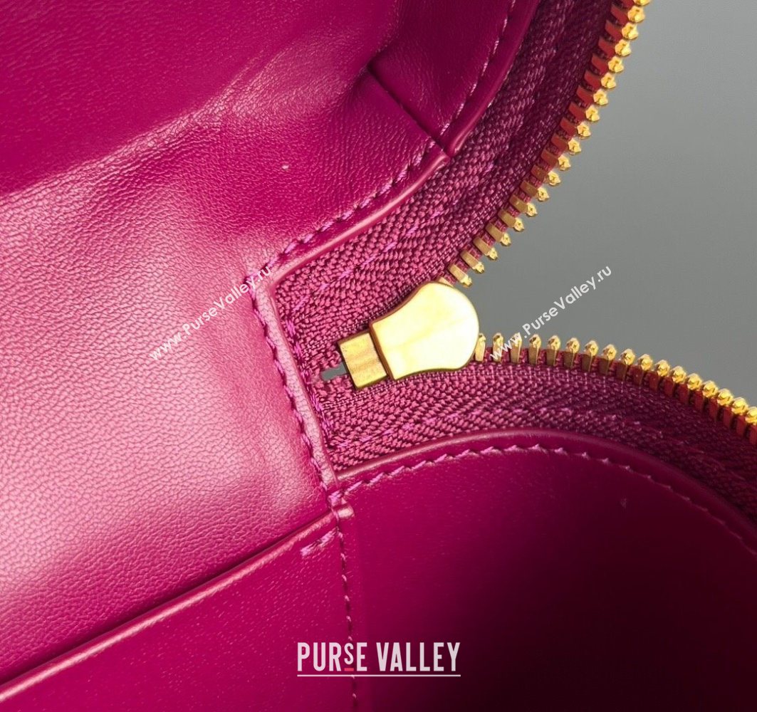 Bottega Veneta Bang Bang Vanity Case in Intrecciato Leather Cinnabar Red 2025 789109 (WT-251119009)