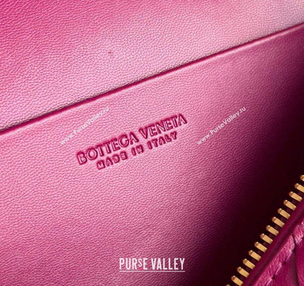 Bottega Veneta Bang Bang Vanity Case in Intrecciato Leather Cinnabar Red 2025 789109 (WT-251119009)