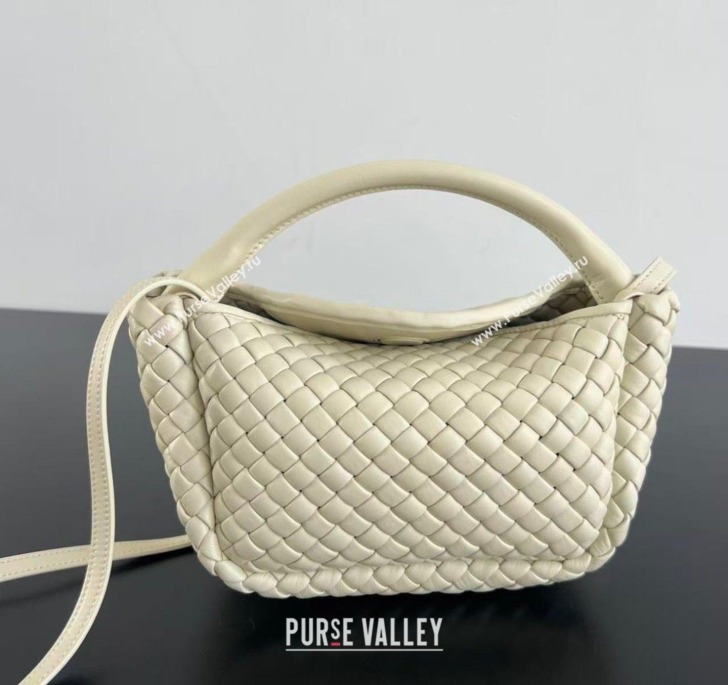 Bottega Veneta Small Cobble Top Handle bag in Intreccio Leather Sea Sault 2025 805739 (WT-251119052)