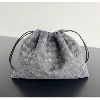 Bottega Veneta Medium Dustbag in Intrecciato Suede 796728 Graphite Grey 2025 (WT-251119005)